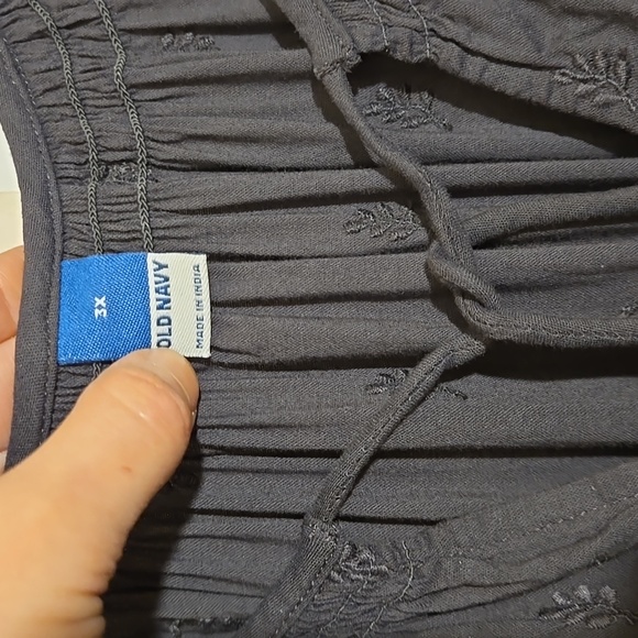 NWT Old Navy tassel ties tiered Embroidered Long Sleeve boho Midi Maxi Dress 3X - Picture 13 of 17